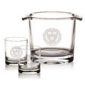 Aristocrat Ice Bucket & 2 On-the-Rocks Glasses